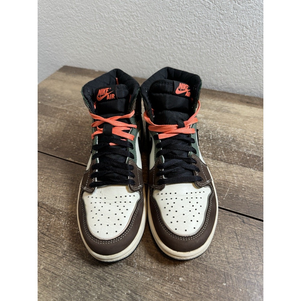 Size 7.5 - Jordan 1 High OG Crafted Brown White Suede Leather (DH3097-001) Shoes - Picture 3 of 7